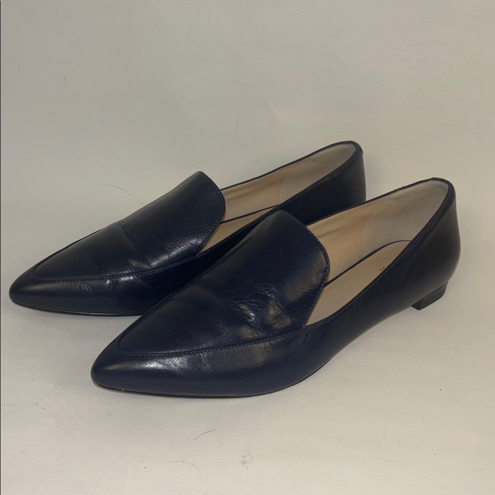 Cole Haan Navy Leather Pointed Toe Flats
 Size 7.5